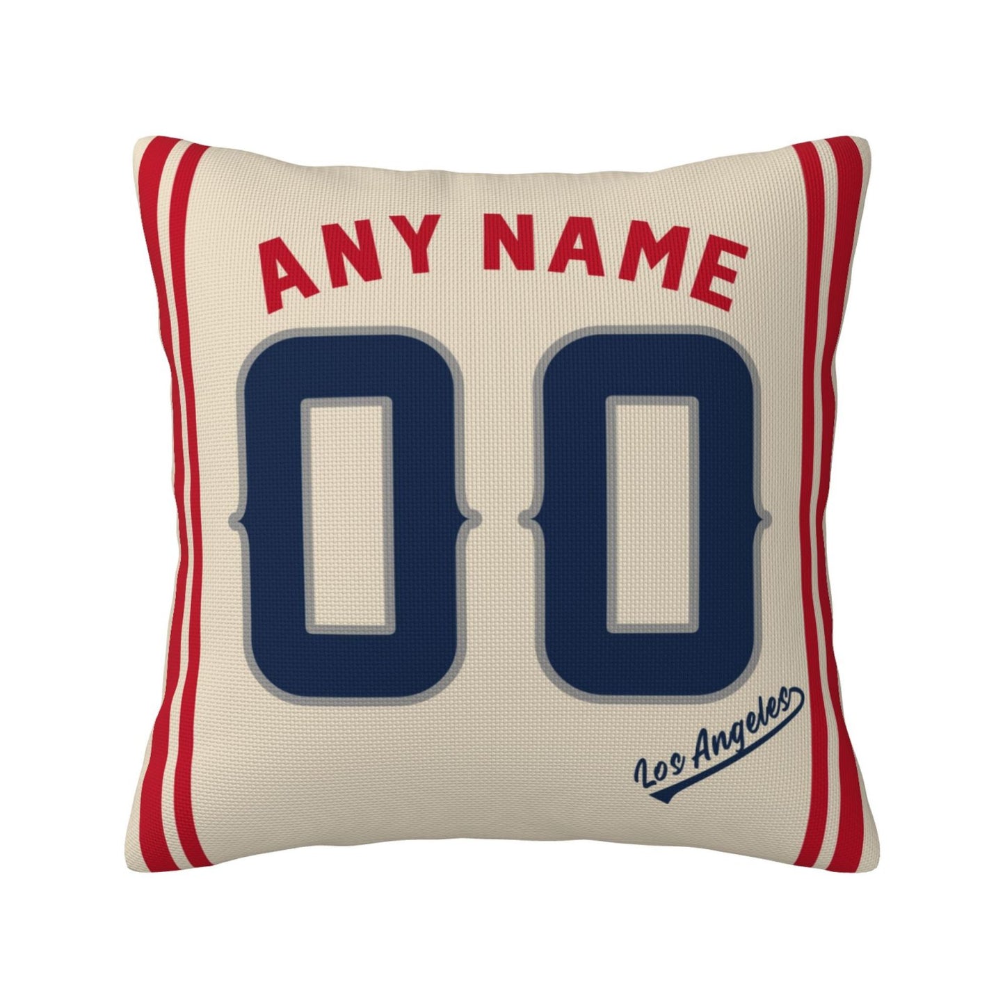 Custom Los Angeles Angels Pillow Decorative Throw Pillow Case - Print Personalized Football Team Fans Name & Number Birthday Gift Football Pillows