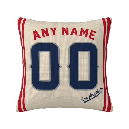 Custom Los Angeles Angels Pillow Decorative Throw Pillow Case - Print Personalized Football Team Fans Name & Number Birthday Gift Football Pillows