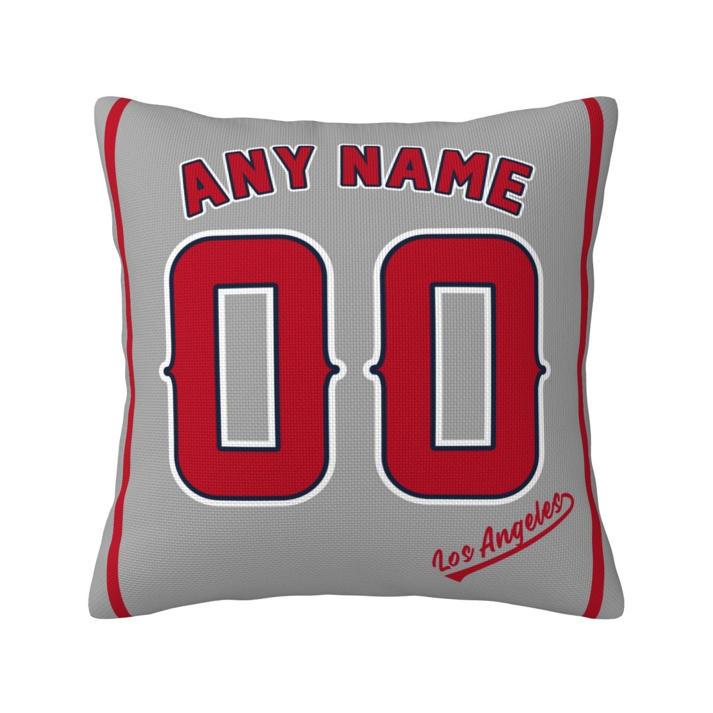 Custom Los Angeles Angels Pillow Decorative Throw Pillow Case - Print Personalized Football Team Fans Name & Number Birthday Gift Football Pillows