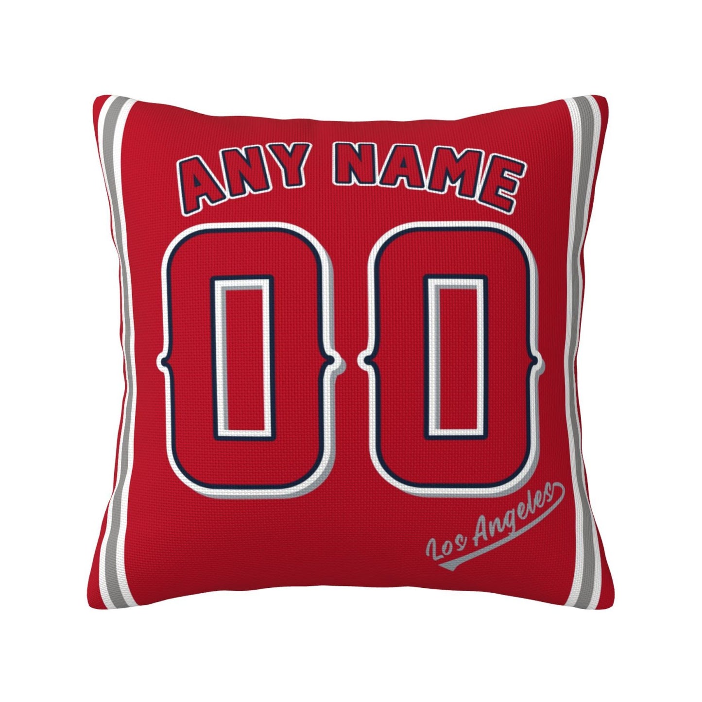 Custom Los Angeles Angels Pillow Decorative Throw Pillow Case - Print Personalized Football Team Fans Name & Number Birthday Gift Football Pillows