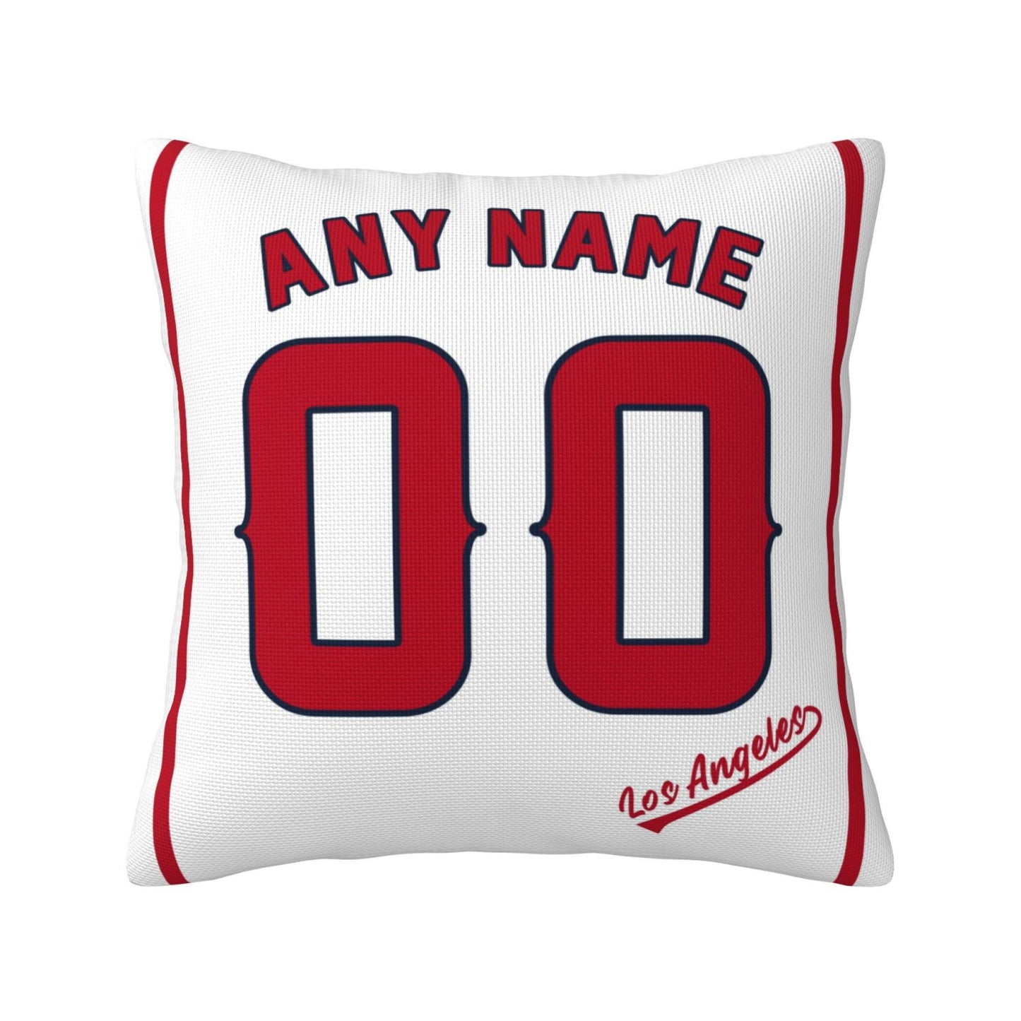 Custom Los Angeles Angels Pillow Decorative Throw Pillow Case - Print Personalized Football Team Fans Name & Number Birthday Gift Football Pillows