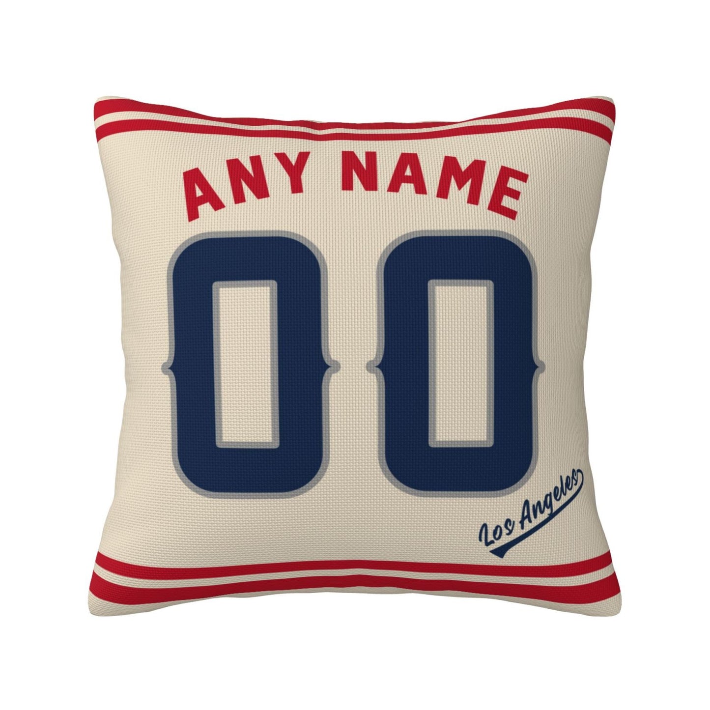 Custom Los Angeles Angels Pillow Decorative Throw Pillow Case - Print Personalized Football Team Fans Name & Number Birthday Gift Football Pillows