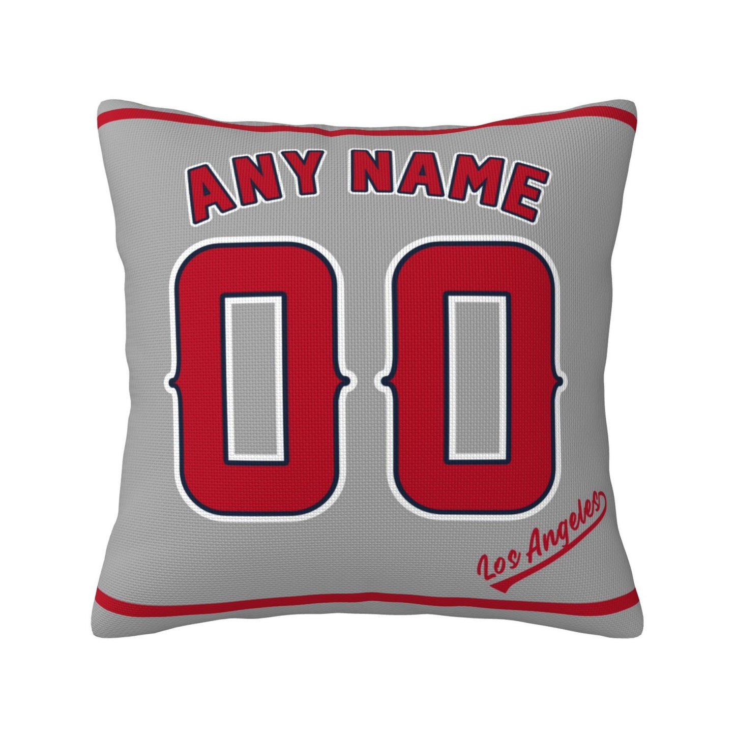 Custom Los Angeles Angels Pillow Decorative Throw Pillow Case - Print Personalized Football Team Fans Name & Number Birthday Gift Football Pillows