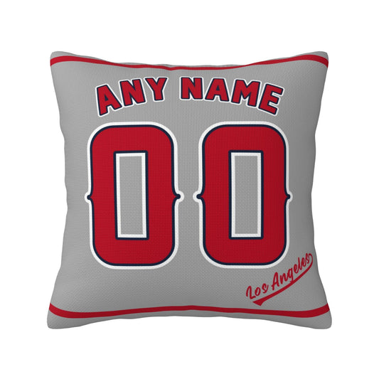Custom Los Angeles Angels Pillow Decorative Throw Pillow Case - Print Personalized Football Team Fans Name & Number Birthday Gift Football Pillows