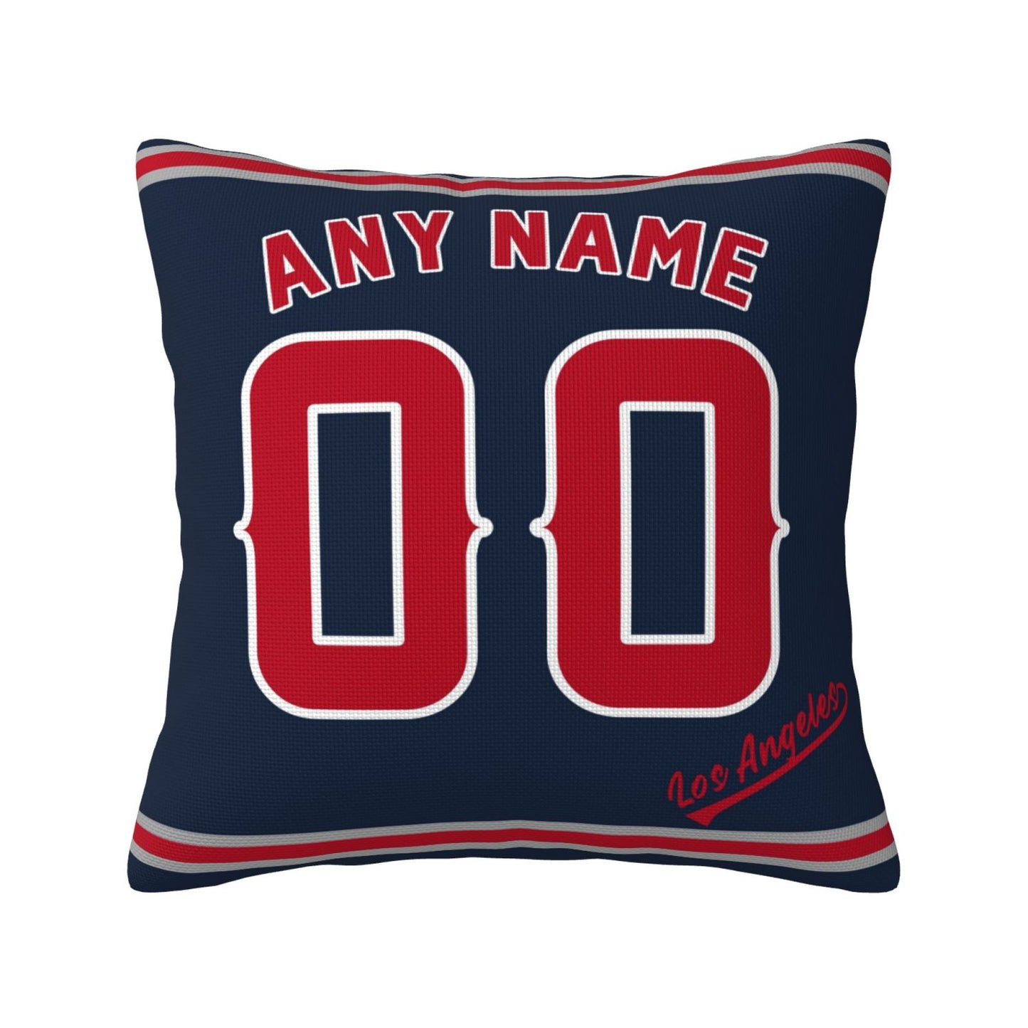 Custom Los Angeles Angels Pillow Decorative Throw Pillow Case - Print Personalized Football Team Fans Name & Number Birthday Gift Football Pillows