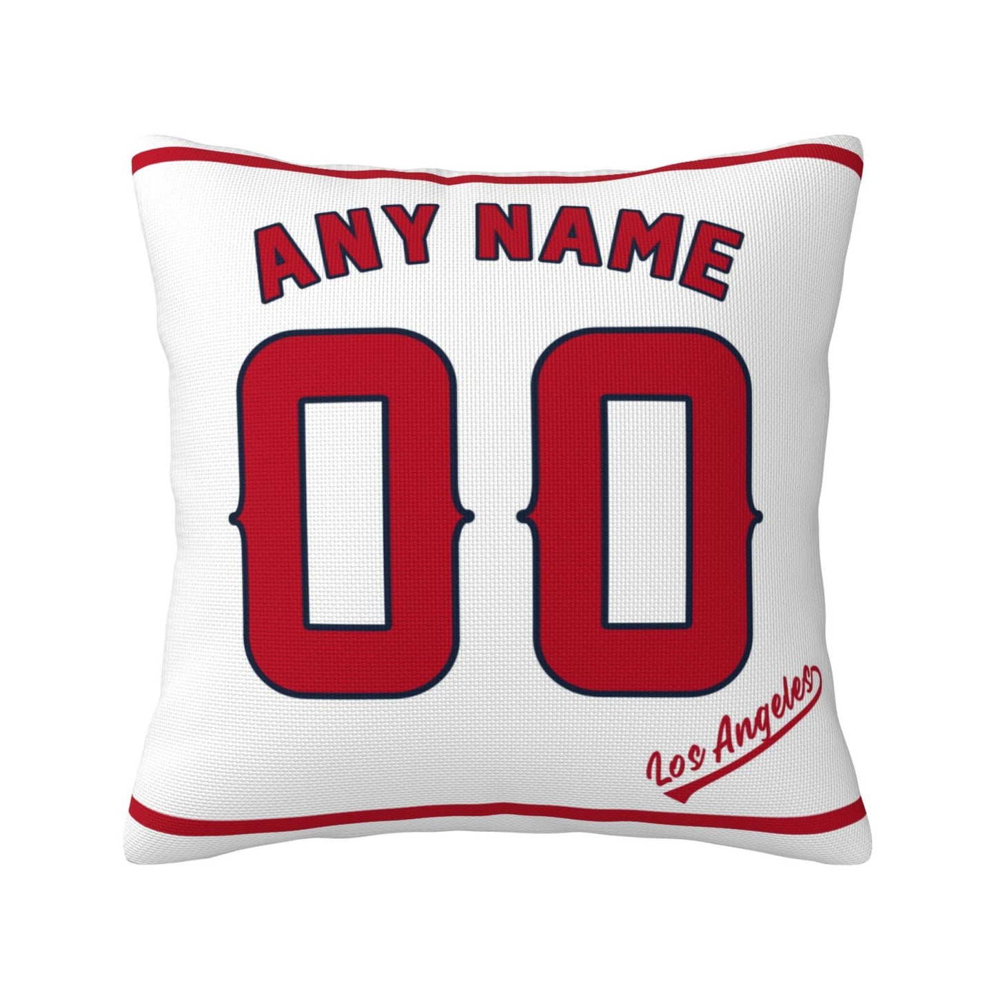 Custom Los Angeles Angels Pillow Decorative Throw Pillow Case - Print Personalized Football Team Fans Name & Number Birthday Gift Football Pillows