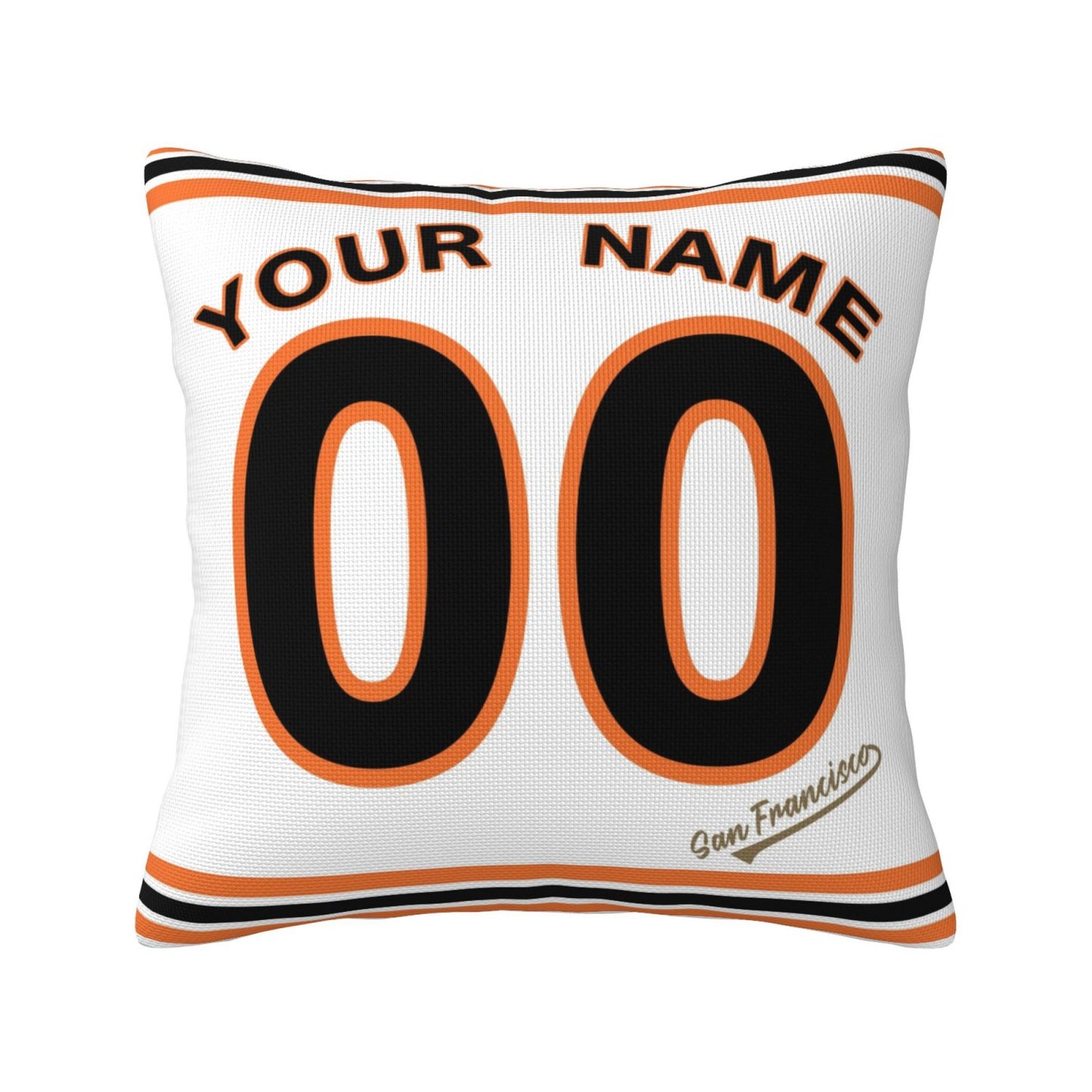Custom San Francisco Giants Pillow Decorative Throw Pillow Case - Print Personalized Football Team Fans Name & Number Birthday Gift Football Pillows