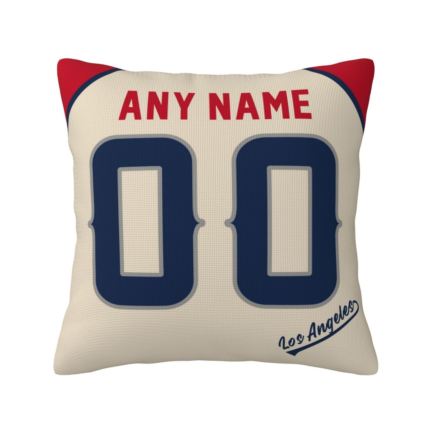 Custom Los Angeles Angels Pillow Decorative Throw Pillow Case - Print Personalized Football Team Fans Name & Number Birthday Gift Football Pillows