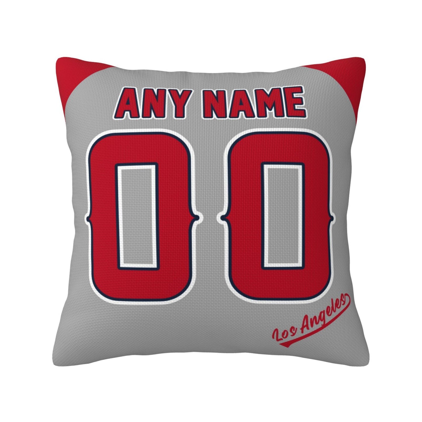 Custom Los Angeles Angels Pillow Decorative Throw Pillow Case - Print Personalized Football Team Fans Name & Number Birthday Gift Football Pillows