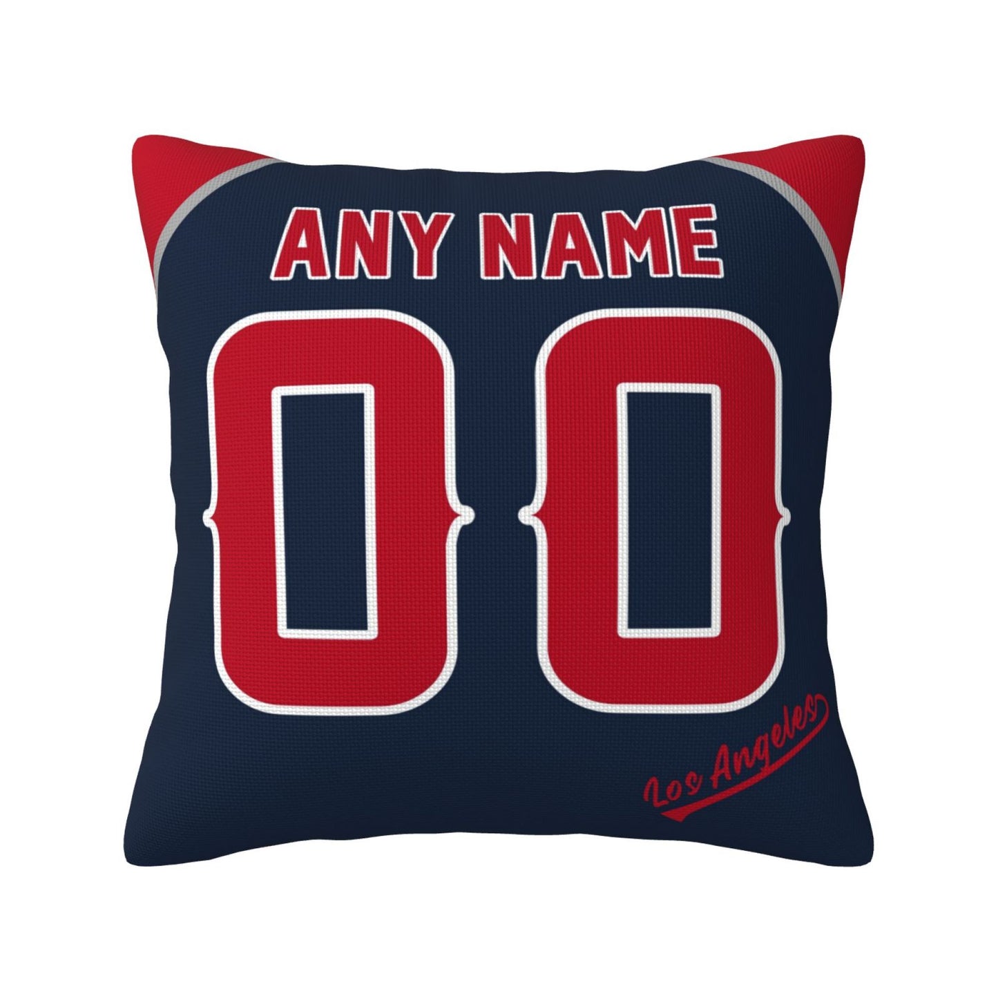 Custom Los Angeles Angels Pillow Decorative Throw Pillow Case - Print Personalized Football Team Fans Name & Number Birthday Gift Football Pillows