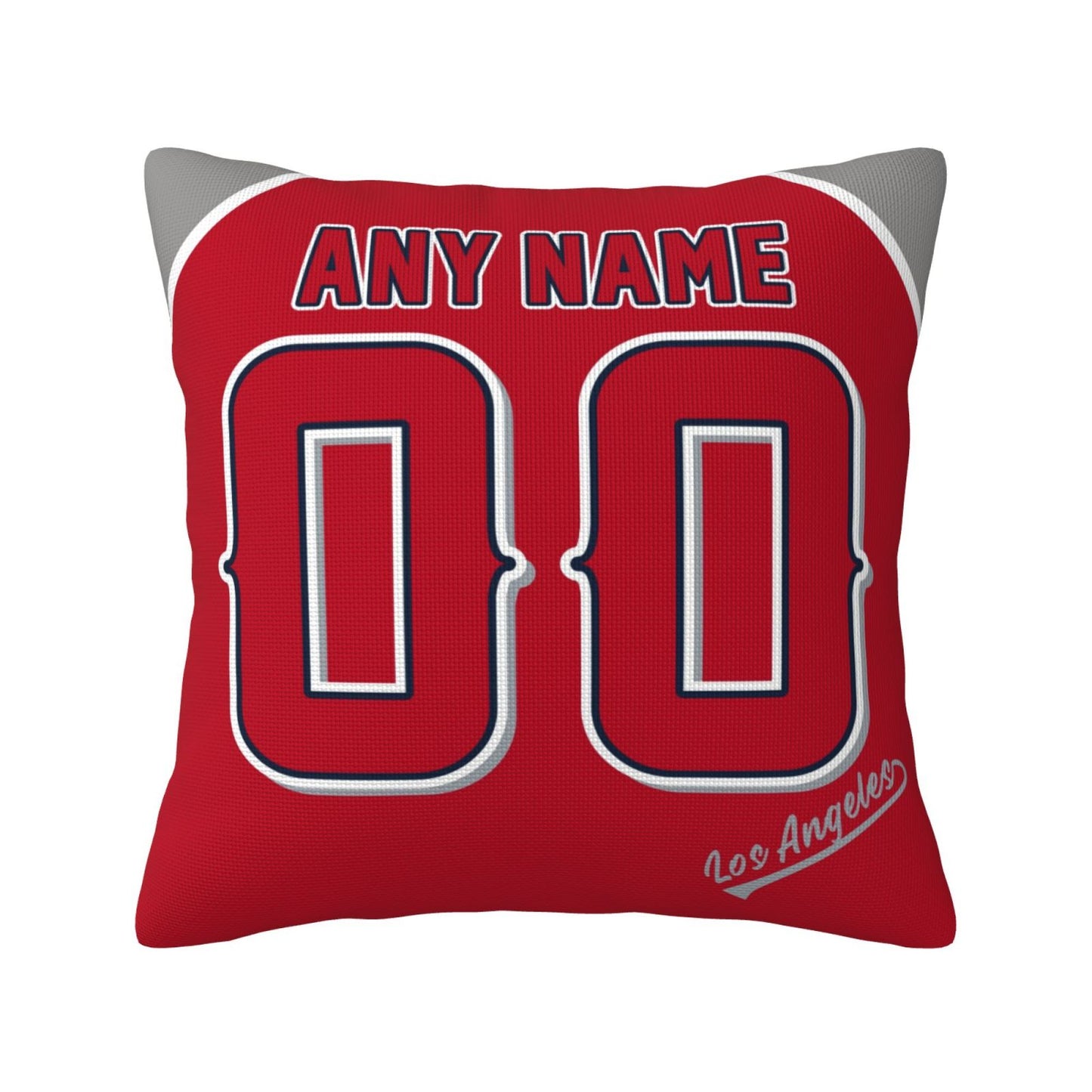 Custom Los Angeles Angels Pillow Decorative Throw Pillow Case - Print Personalized Football Team Fans Name & Number Birthday Gift Football Pillows