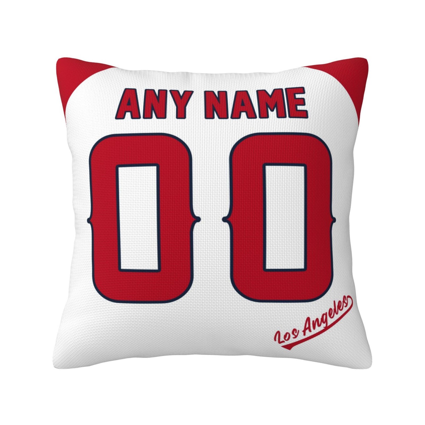 Custom Los Angeles Angels Pillow Decorative Throw Pillow Case - Print Personalized Football Team Fans Name & Number Birthday Gift Football Pillows