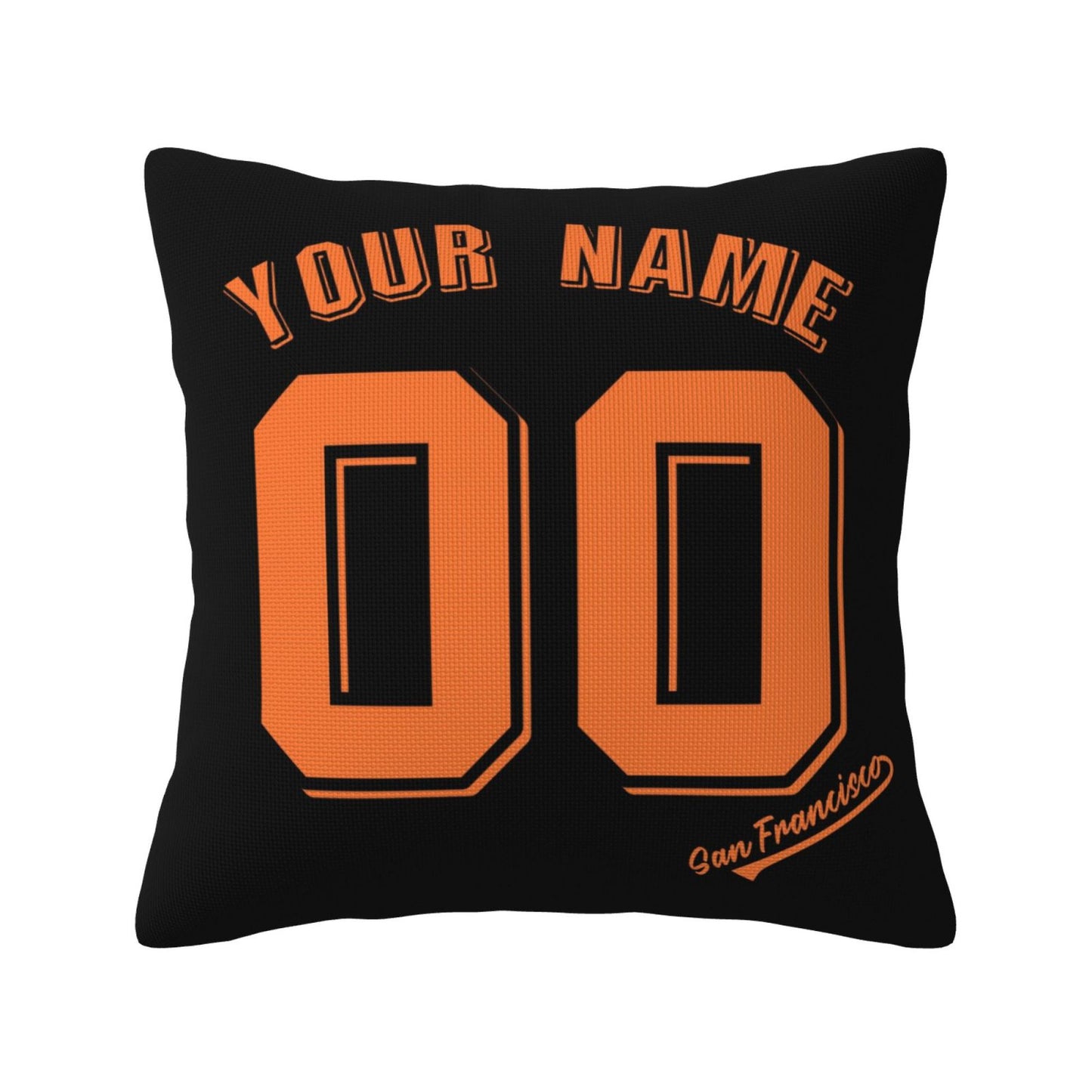 Custom San Francisco Giants Pillow Decorative Throw Pillow Case - Print Personalized Football Team Fans Name & Number Birthday Gift Football Pillows