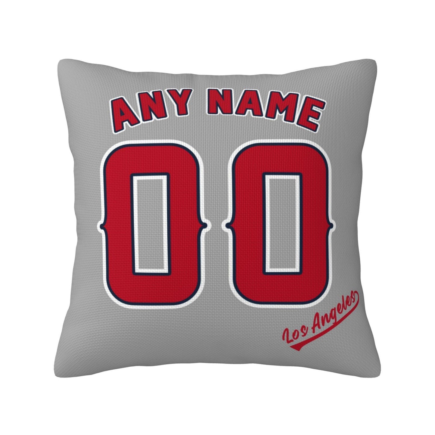 Custom Los Angeles Angels Pillow Decorative Throw Pillow Case - Print Personalized Football Team Fans Name & Number Birthday Gift Football Pillows