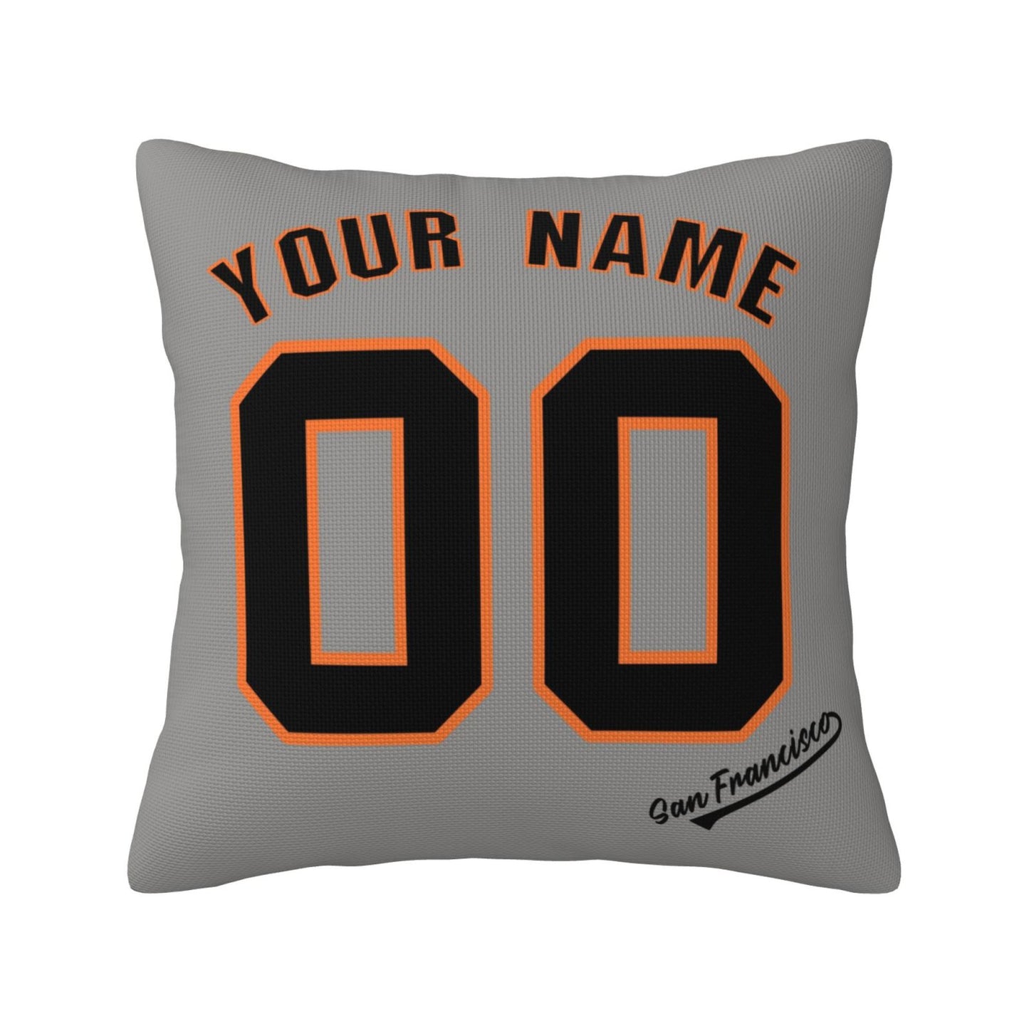 Custom San Francisco Giants Pillow Decorative Throw Pillow Case - Print Personalized Football Team Fans Name & Number Birthday Gift Football Pillows