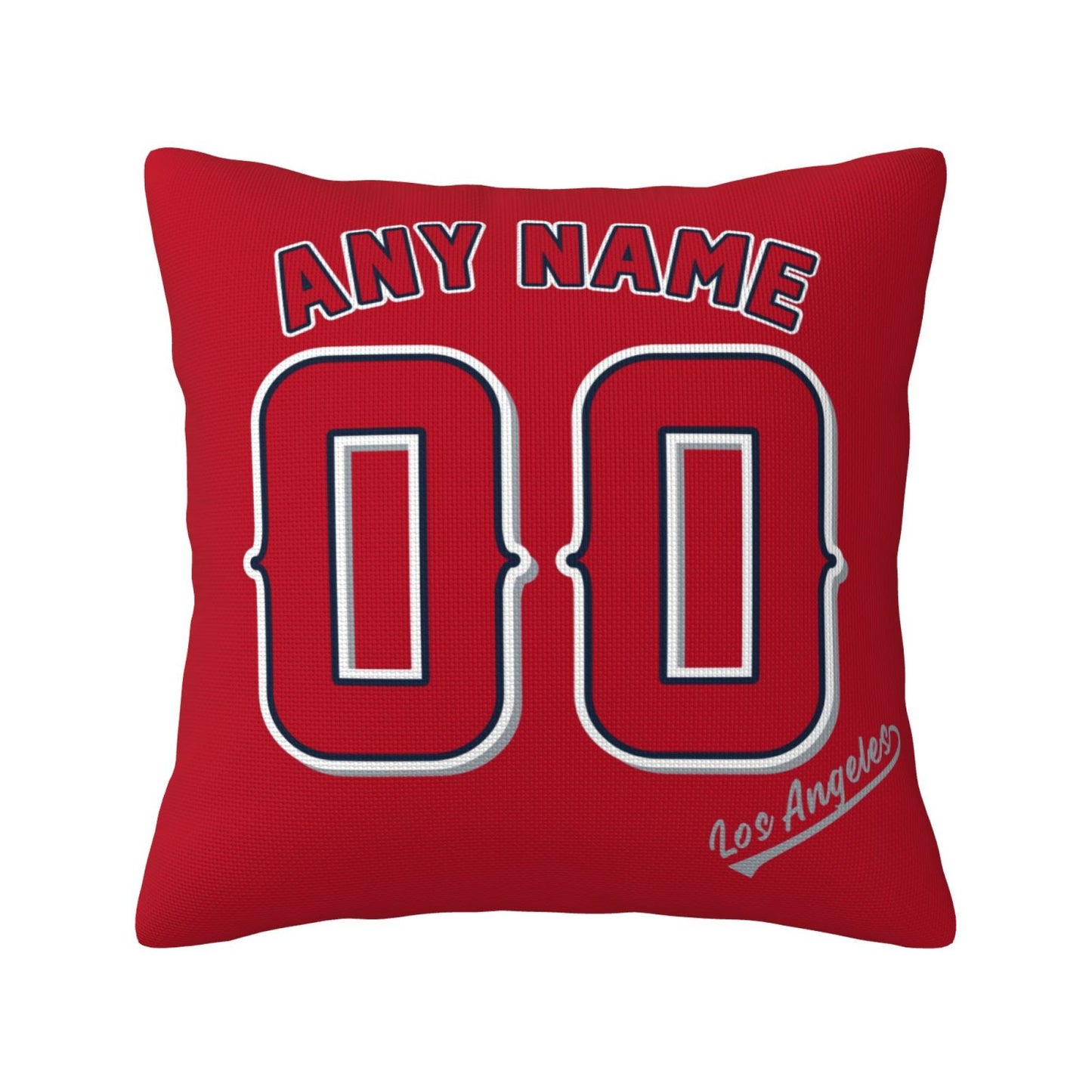Custom Los Angeles Angels Pillow Decorative Throw Pillow Case - Print Personalized Football Team Fans Name & Number Birthday Gift Football Pillows
