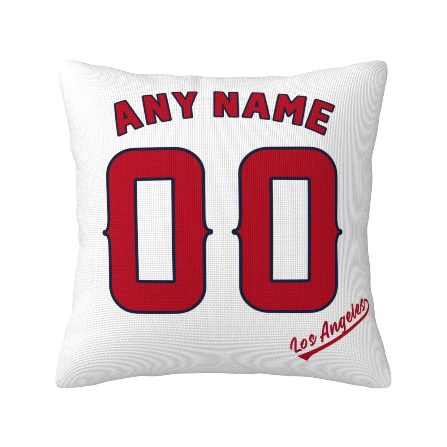 Custom Los Angeles Angels Pillow Decorative Throw Pillow Case - Print Personalized Football Team Fans Name & Number Birthday Gift Football Pillows