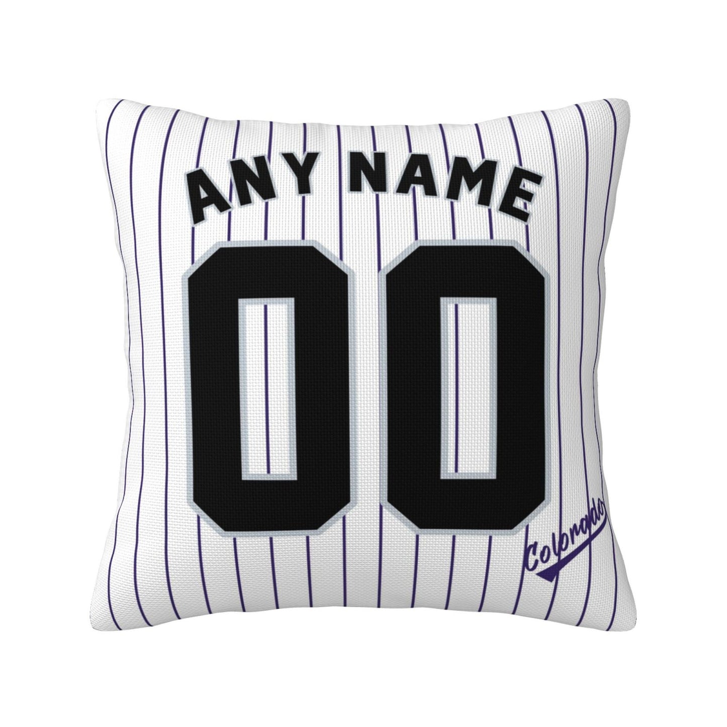 Custom Colorado Rockies Pillow Decorative Throw Pillow Case - Print Personalized Football Team Fans Name & Number Birthday Gift Football Pillows