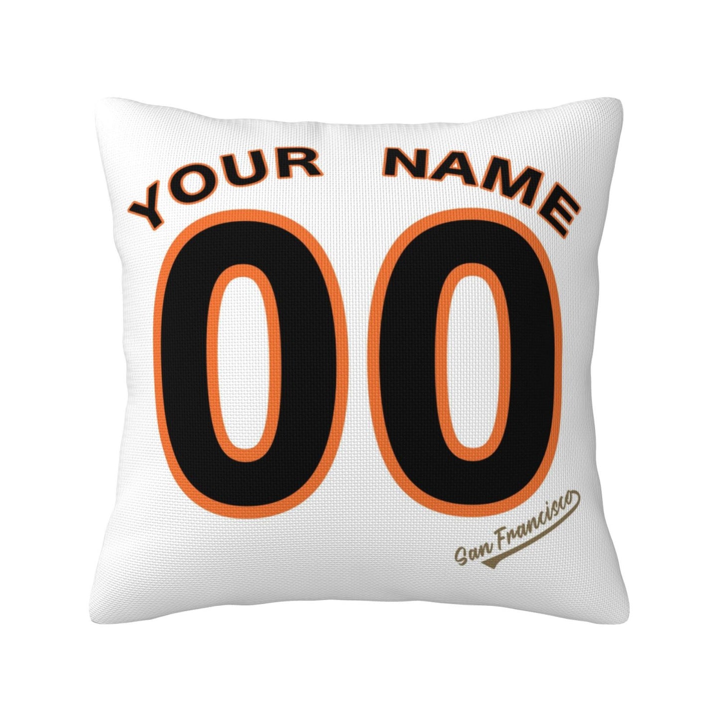 Custom San Francisco Giants Pillow Decorative Throw Pillow Case - Print Personalized Football Team Fans Name & Number Birthday Gift Football Pillows