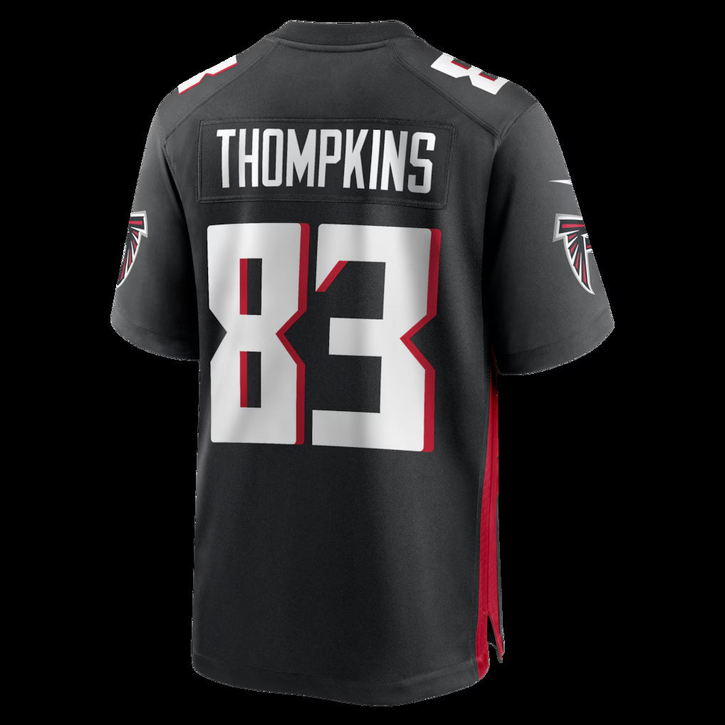 A.Falcons #83 Deven Thompkins Black Team Game Stitched American Football Jerseys