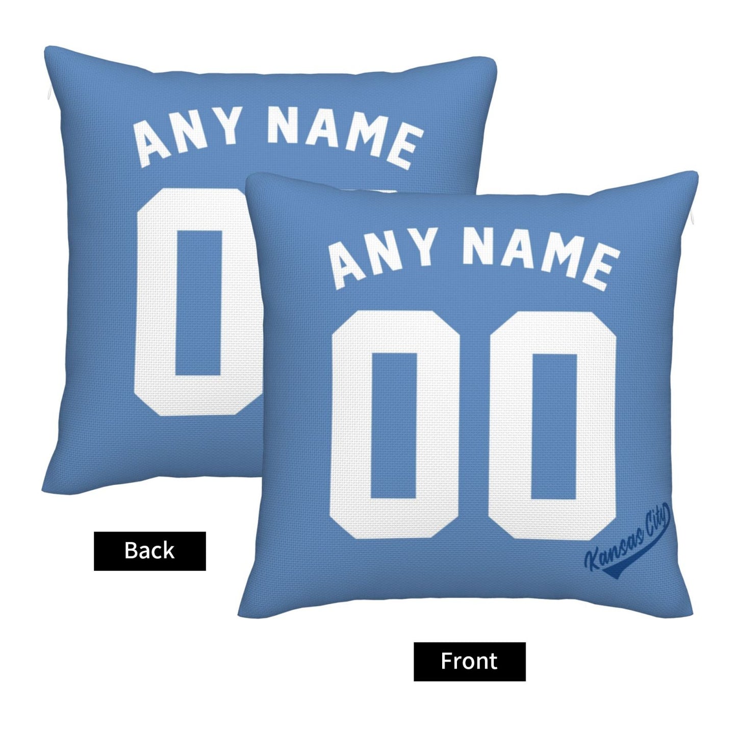 Custom Kansas City Royals Pillow Decorative Throw Pillow Case - Print Personalized Football Team Fans Name & Number Birthday Gift Football Pillows