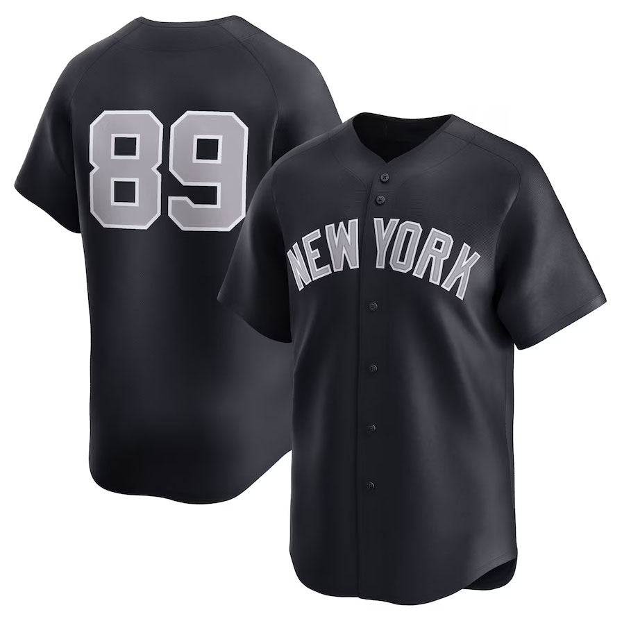 New York Yankees #89 Jasson Domínguez Alternate Limited Player Jersey - Navy Stitched Baseball Jersey