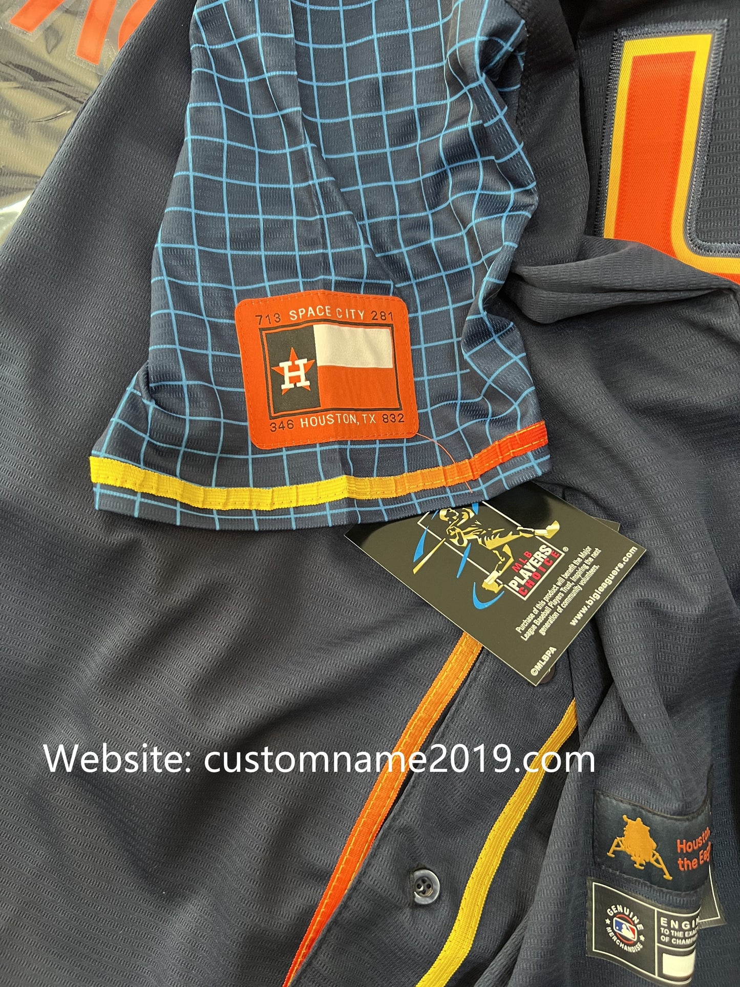 Baseball Jerseys New Houston Astros 27 Jose Altuve Navy Stitched 2022 Space City Connect Jerseys