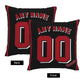Custom Cincinnati Reds Pillow Decorative Throw Pillow Case - Print Personalized Football Team Fans Name & Number Birthday Gift Football Pillows