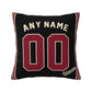 Custom A.Diamondbacks Black Pillow Decorative Throw Pillow Case - Print Personalized Football Team Fans Name & Number Birthday Gift Football Pillows