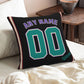 Custom A.Diamondbacks Black Green Pillow Decorative Throw Pillow Case - Print Personalized Football Team Fans Name & Number Birthday Gift Football Pillows