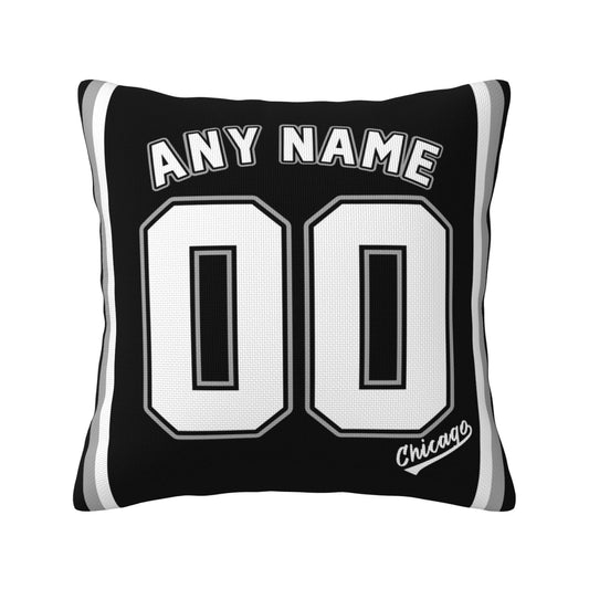 Custom Chicago White Sox Pillow Decorative Throw Pillow Case - Print Personalized Football Team Fans Name & Number Birthday Gift Football Pillows