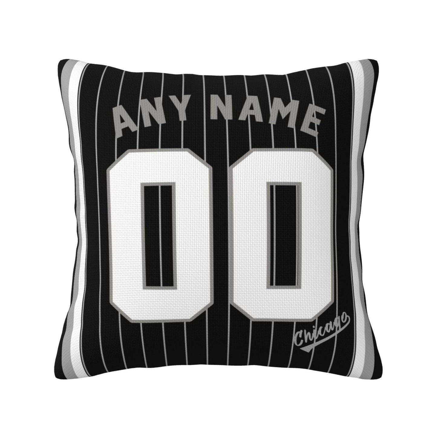Custom Chicago White Sox Pillow Decorative Throw Pillow Case - Print Personalized Football Team Fans Name & Number Birthday Gift Football Pillows