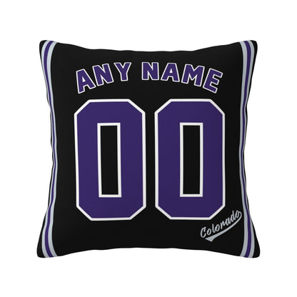 Custom Colorado Rockies Pillow Decorative Throw Pillow Case - Print Personalized Football Team Fans Name & Number Birthday Gift Football Pillows