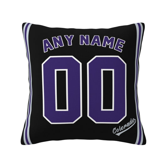 Custom Colorado Rockies Pillow Decorative Throw Pillow Case - Print Personalized Football Team Fans Name & Number Birthday Gift Football Pillows