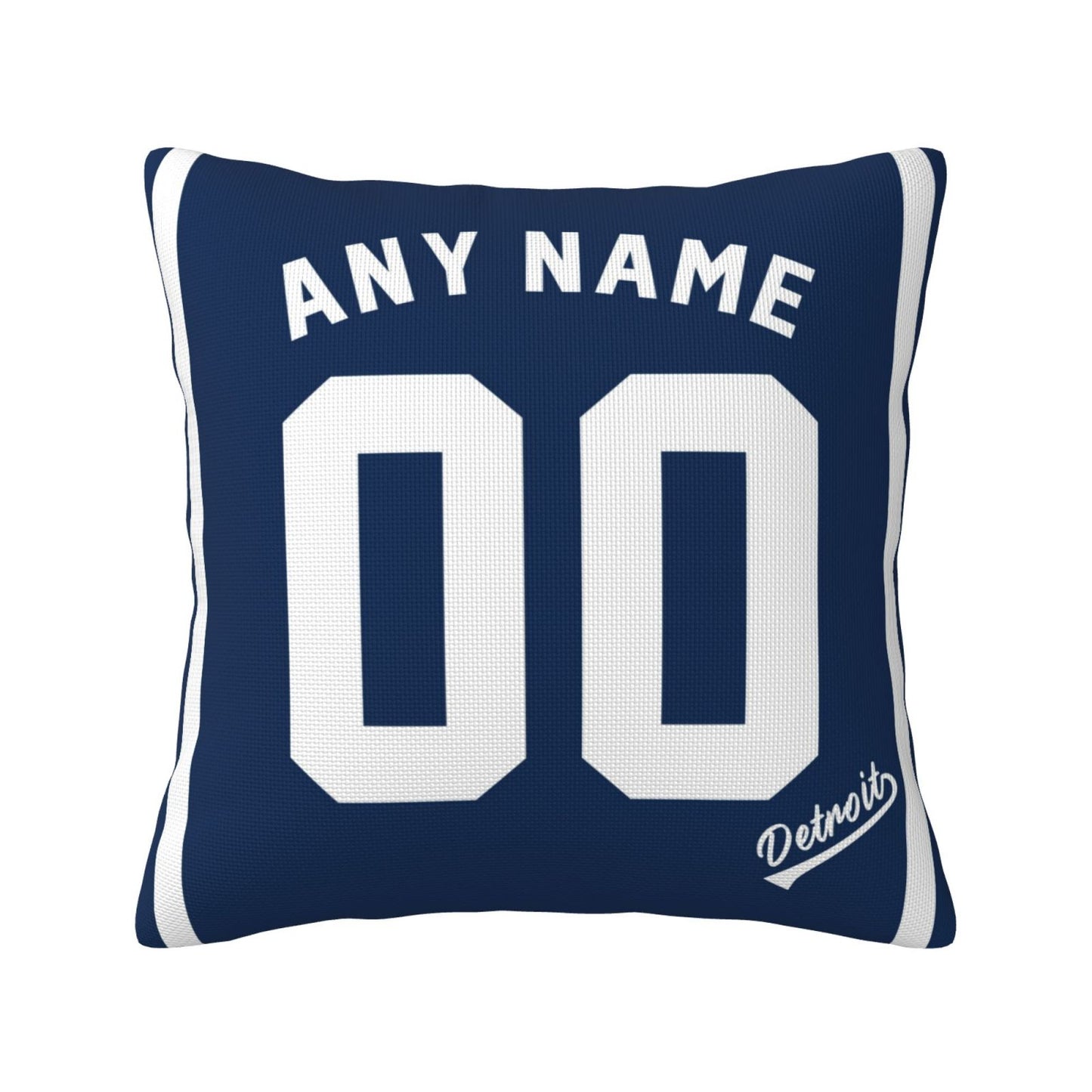 Custom Detroit Tigers Pillow Decorative Throw Pillow Case - Print Personalized Football Team Fans Name & Number Birthday Gift Football Pillows