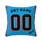 Custom Miami Marlins Pillow Decorative Throw Pillow Case - Print Personalized Football Team Fans Name & Number Birthday Gift Football Pillows