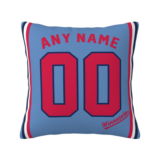 Custom Minnesota Twins Pillow Decorative Throw Pillow Case - Print Personalized Football Team Fans Name & Number Birthday Gift Football Pillows