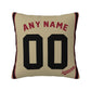 Custom A.Diamondbacks Gold Pillow Decorative Throw Pillow Case - Print Personalized Football Team Fans Name & Number Birthday Gift Football Pillows