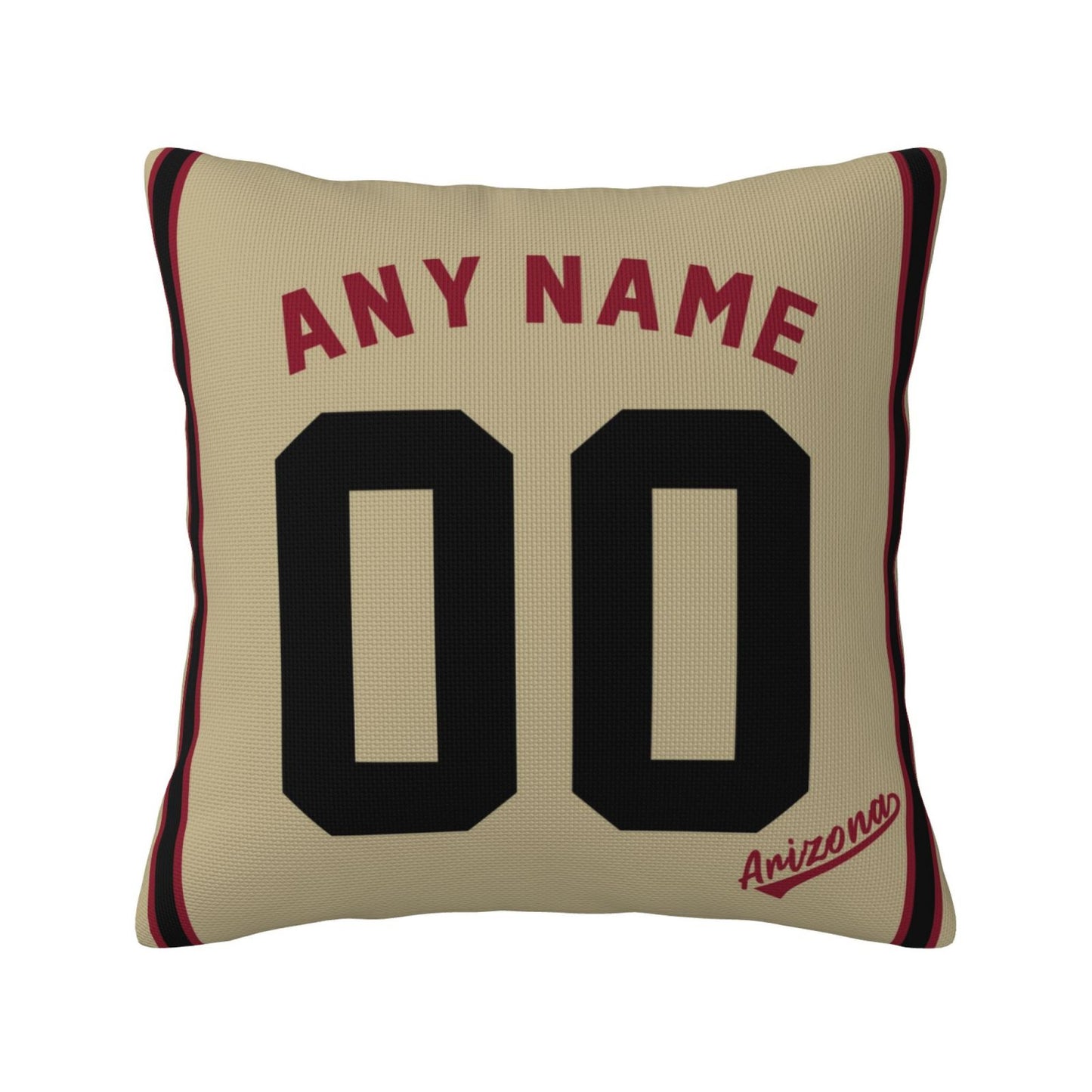 Custom A.Diamondbacks Gold Pillow Decorative Throw Pillow Case - Print Personalized Football Team Fans Name & Number Birthday Gift Football Pillows