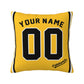 Custom Pittsburgh Pirates Pillow Decorative Throw Pillow Case - Print Personalized Football Team Fans Name & Number Birthday Gift Football Pillows