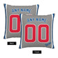 Custom Chicago Cubs Pillow Decorative Throw Pillow Case - Print Personalized Football Team Fans Name & Number Birthday Gift Football Pillows