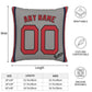 Custom Boston Red Sox Pillow Decorative Throw Pillow Case - Print Personalized Football Team Fans Name & Number Birthday Gift Football Pillows