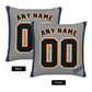 Custom Detroit Tigers Pillow Decorative Throw Pillow Case - Print Personalized Football Team Fans Name & Number Birthday Gift Football Pillows