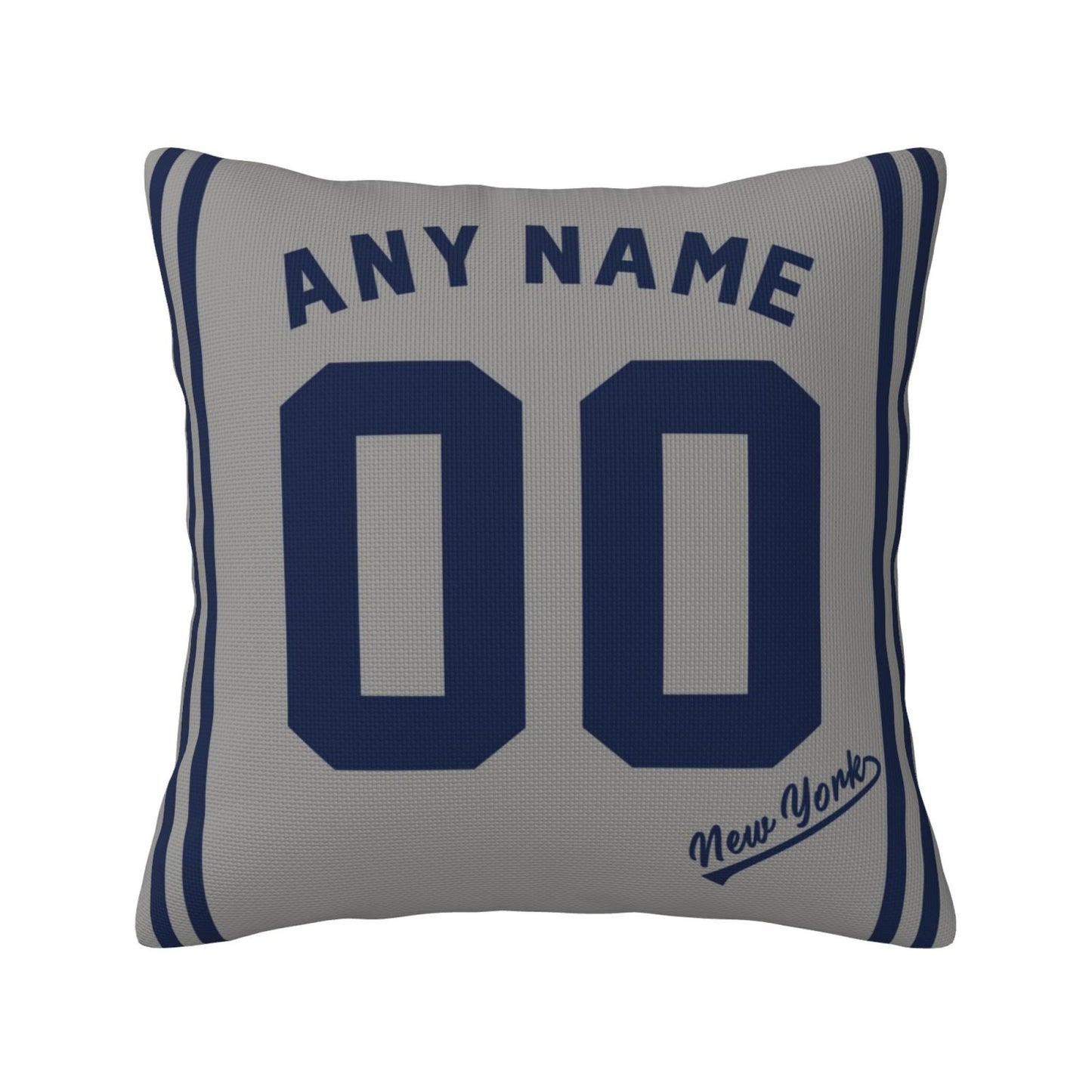 Custom New York Yankees Pillow Decorative Throw Pillow Case - Print Personalized Football Team Fans Name & Number Birthday Gift Football Pillows