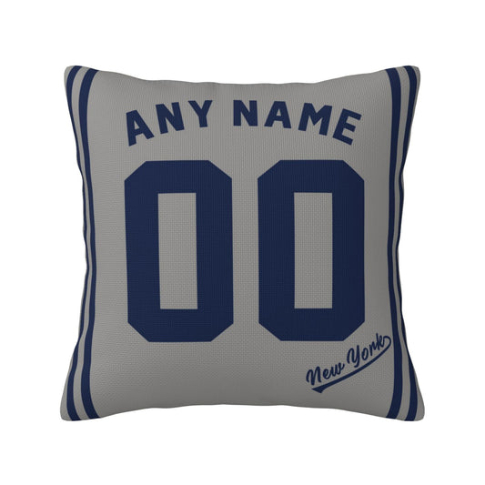 Custom New York Yankees Pillow Decorative Throw Pillow Case - Print Personalized Football Team Fans Name & Number Birthday Gift Football Pillows
