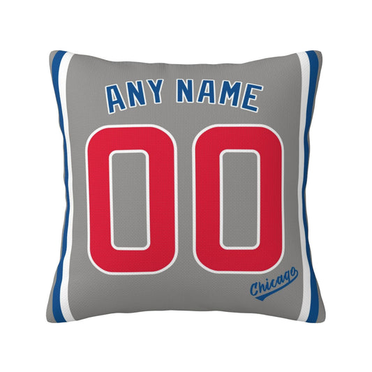 Custom Chicago Cubs Pillow Decorative Throw Pillow Case - Print Personalized Football Team Fans Name & Number Birthday Gift Football Pillows