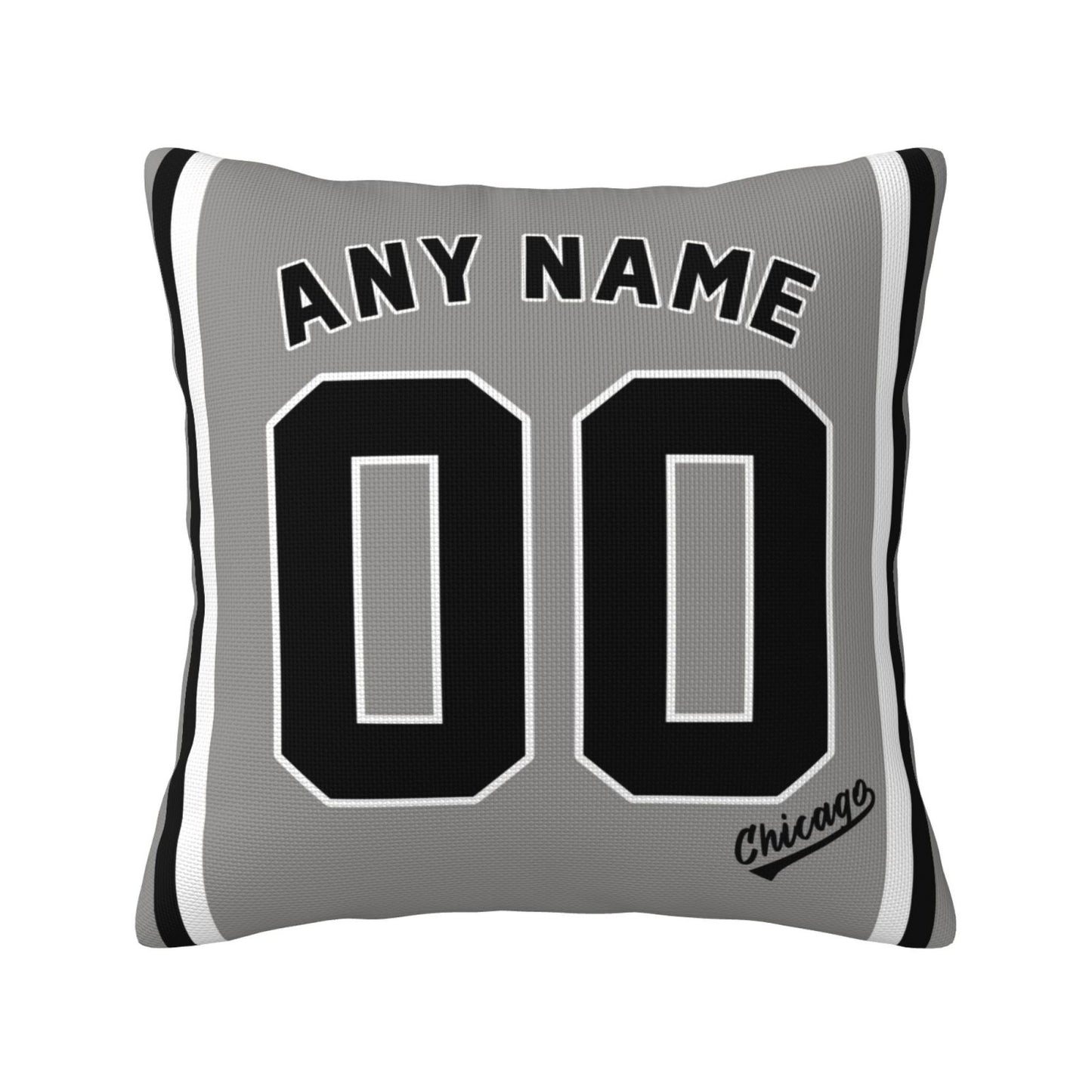 Custom Chicago White Sox Pillow Decorative Throw Pillow Case - Print Personalized Football Team Fans Name & Number Birthday Gift Football Pillows