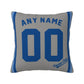 Custom Kansas City Royals Pillow Decorative Throw Pillow Case - Print Personalized Football Team Fans Name & Number Birthday Gift Football Pillows