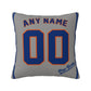 Custom New York Mets Pillow Decorative Throw Pillow Case - Print Personalized Football Team Fans Name & Number Birthday Gift Football Pillows
