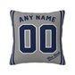 Custom New York Yankees Pillow Decorative Throw Pillow Case - Print Personalized Football Team Fans Name & Number Birthday Gift Football Pillows